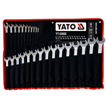 Juego De Llaves Combinadas 6 - 32mm / 26 Pzas - Yato - Herram.cl