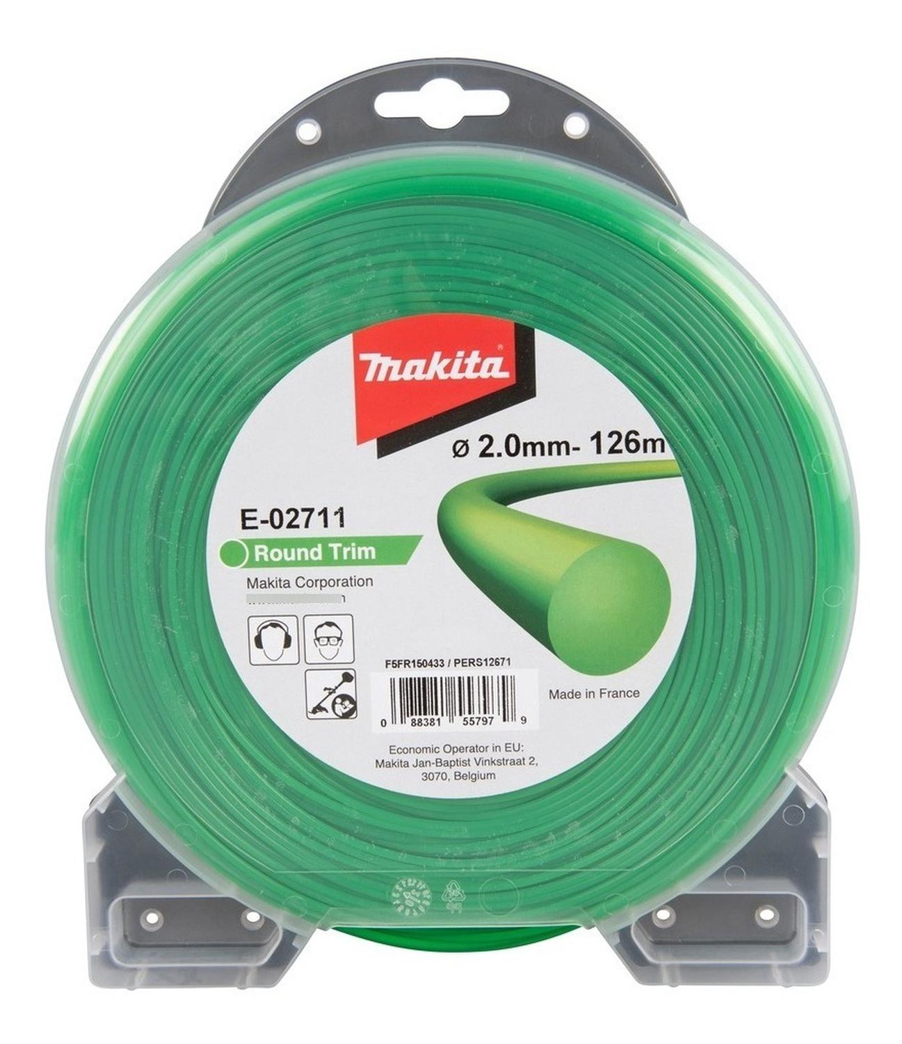 Hilo Nylon Redondo 2.0mm X 126m Makita E - 02711 - Herram.cl