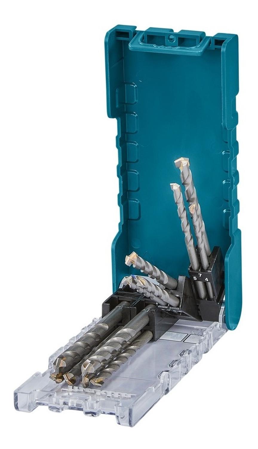 Set Brocas para Concreto TCT (4 - 8mm) 12 Pzas - Makita - Herram.cl
