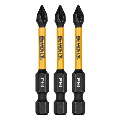 Puntas De Impacto Flextorq PH1 - 57,15mm / 3 Pzas - DeWalt - Herram.cl