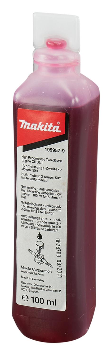 Pack 5 Botellas Aceite 2 Tiempos 50:1 100ml Makita - Herram.cl
