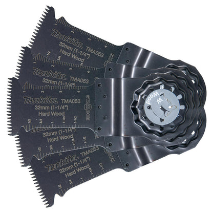 Pack 5 Hojas de inmersión Bim Madera Dura 32x50mm - Makita - Herram.cl