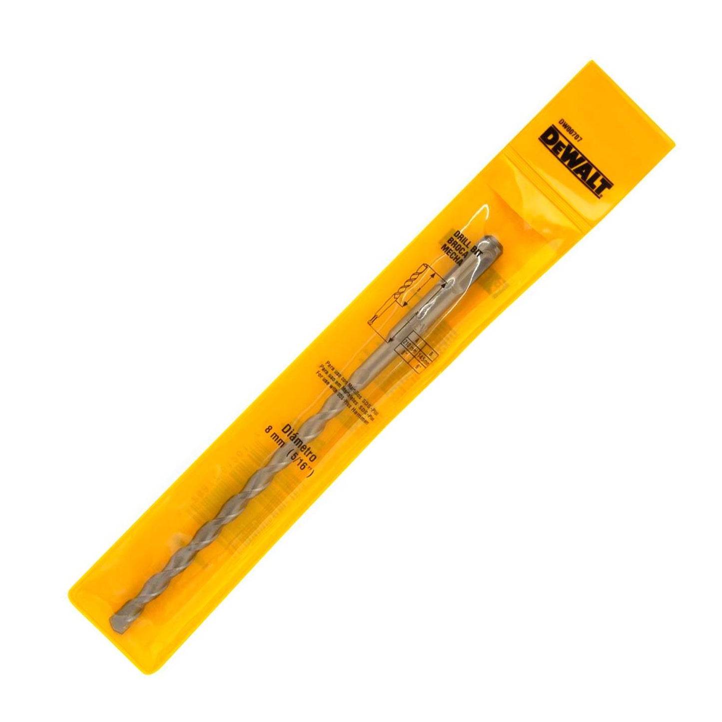 Broca SDS - Plus 8x150x210mm - DeWALT - Herram.cl