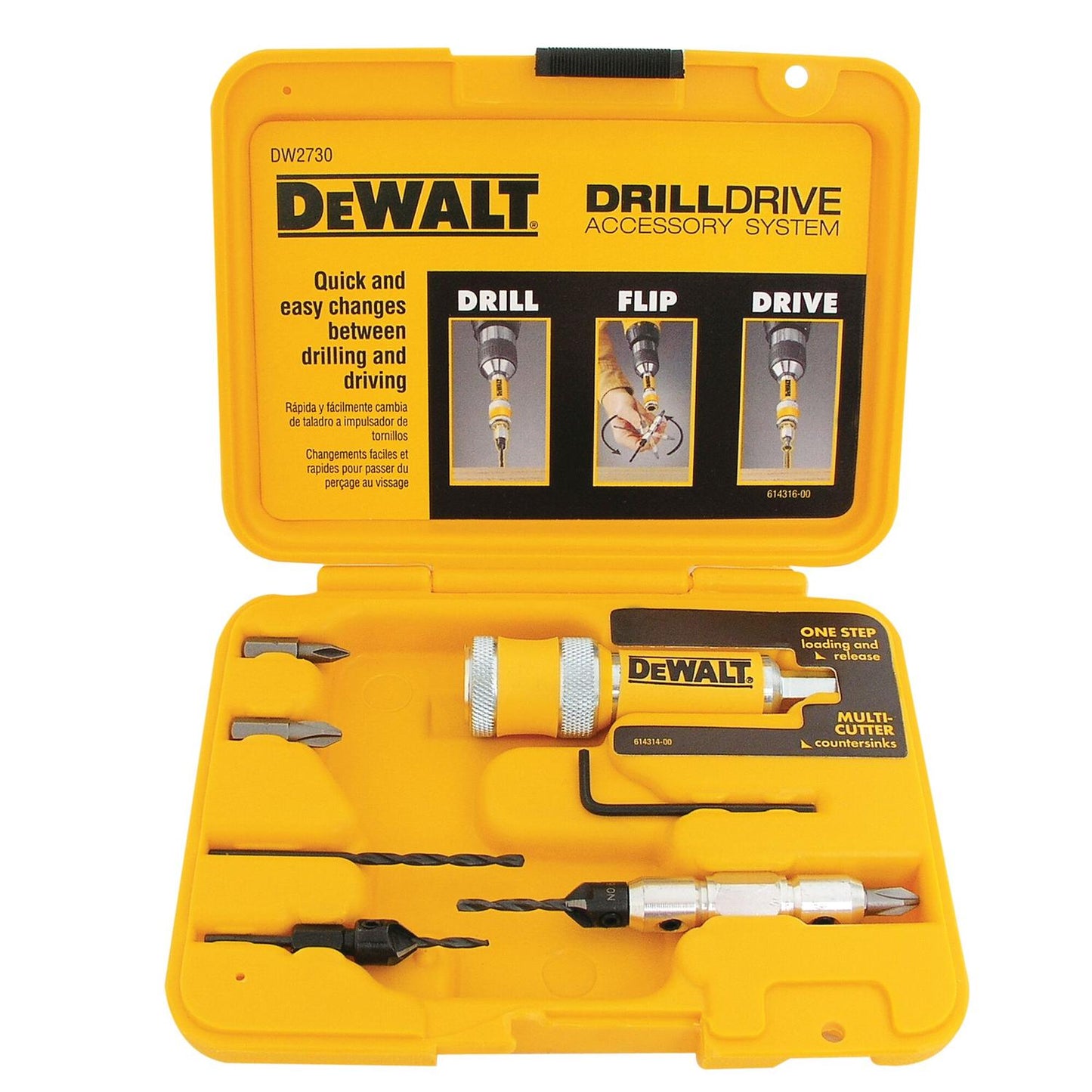 Set Adaptador Rápido Avellanar/Atornillar 6 - 8 - DeWALT - Herram.cl