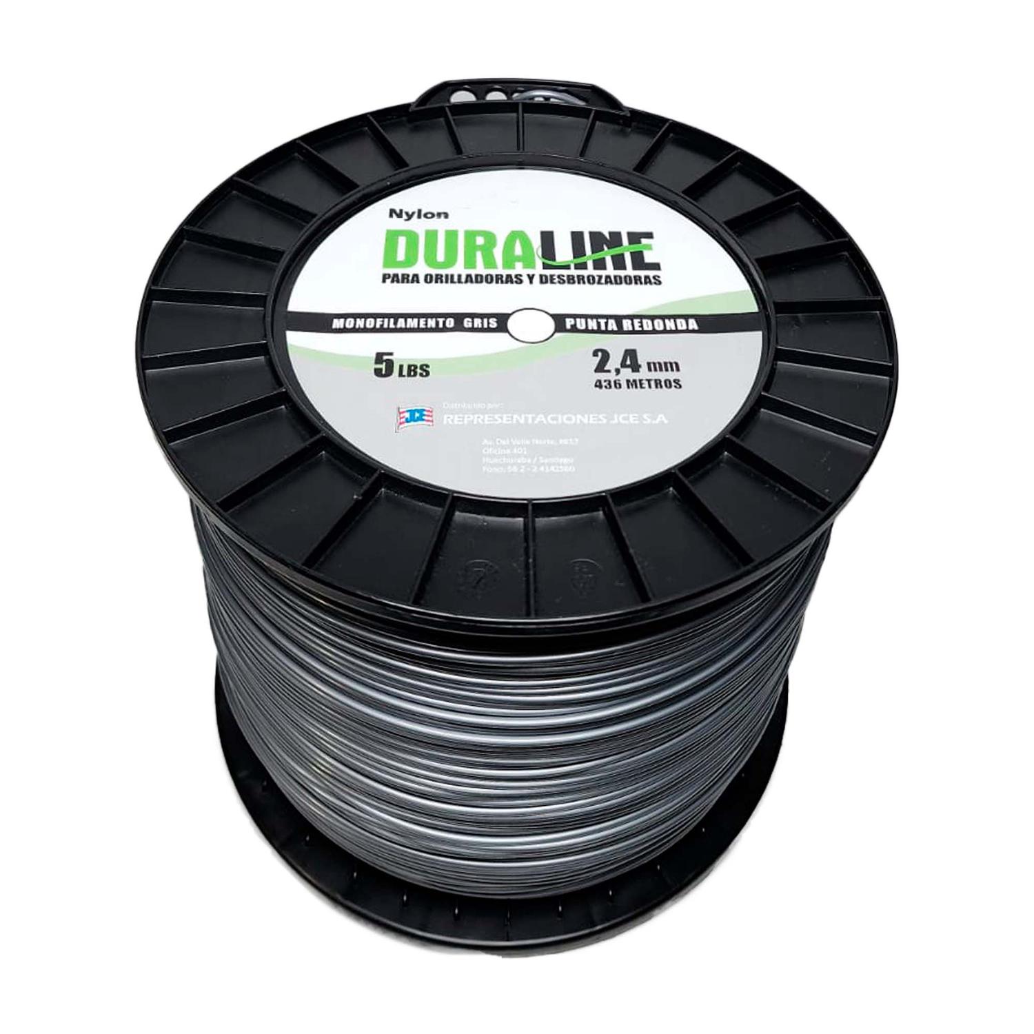 Rollo Nylon Redondo Ø 2,4mm x 436m - Duraline - Herram.cl