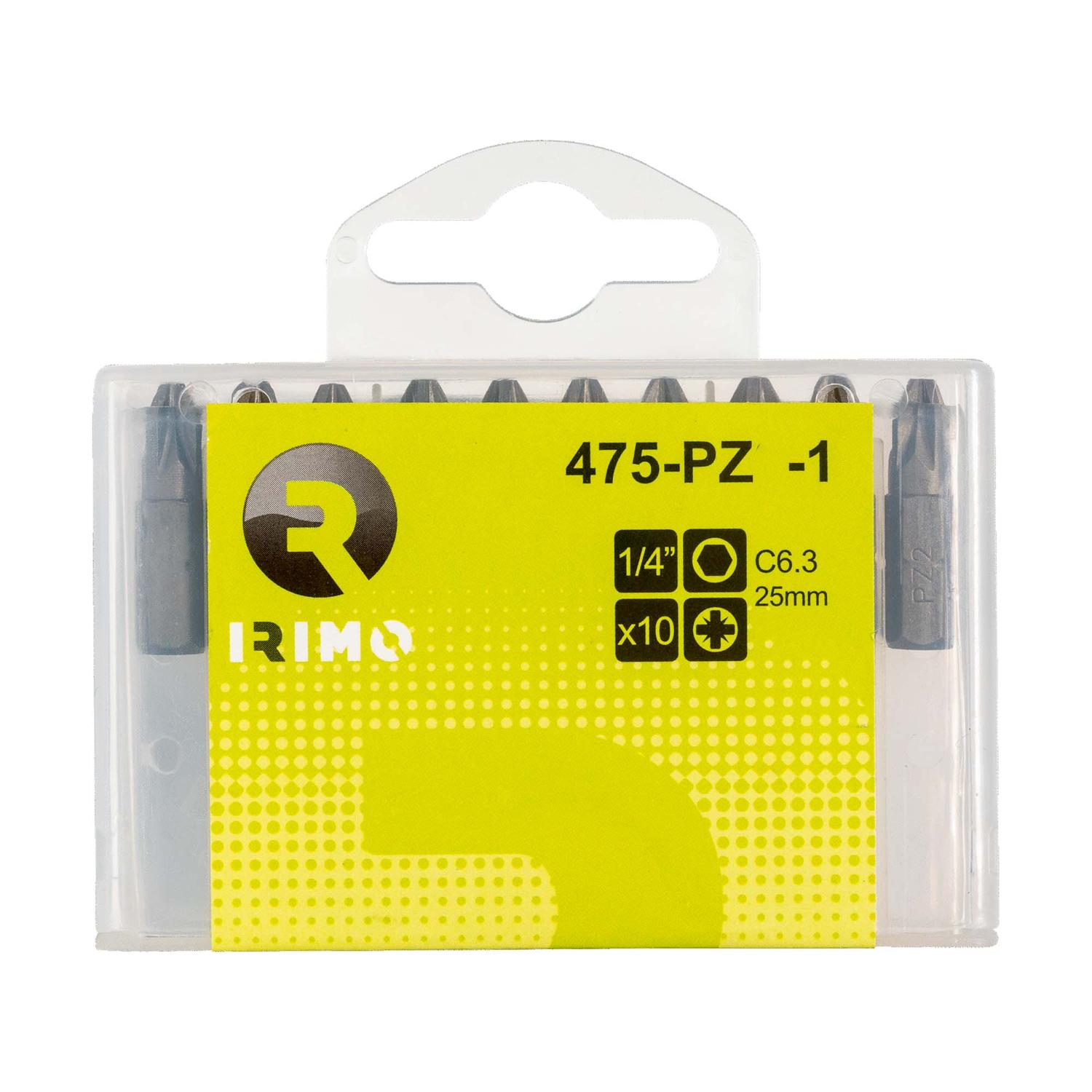 Puntas de Atornillar PZ3x25mm 10 Pzas - Irimo - Herram.cl
