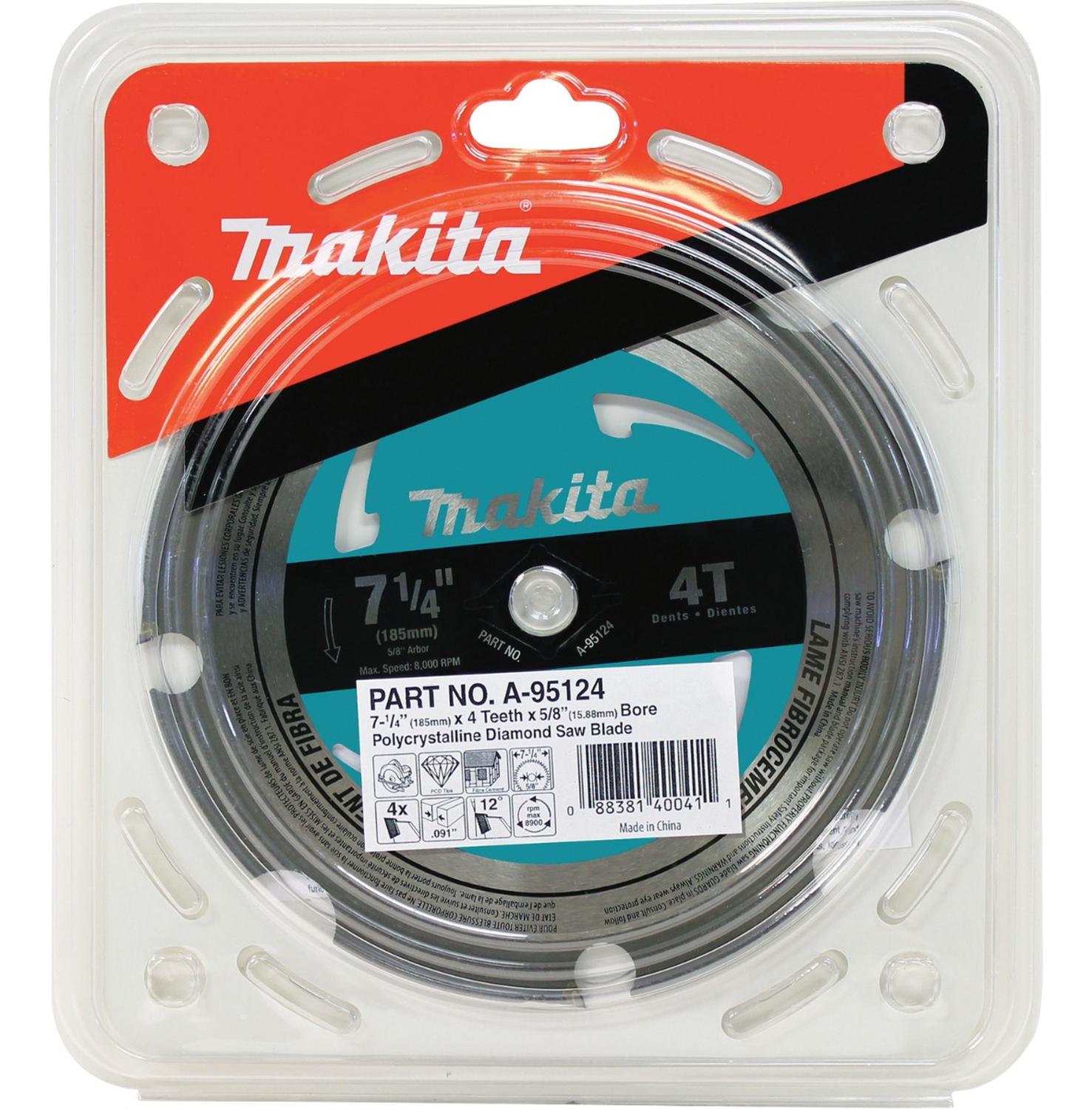 Disco Sierra Circular Para Fibrocemento 7 - 1/4'' Eje 5/8'' 4 D - Makita - Herram.cl