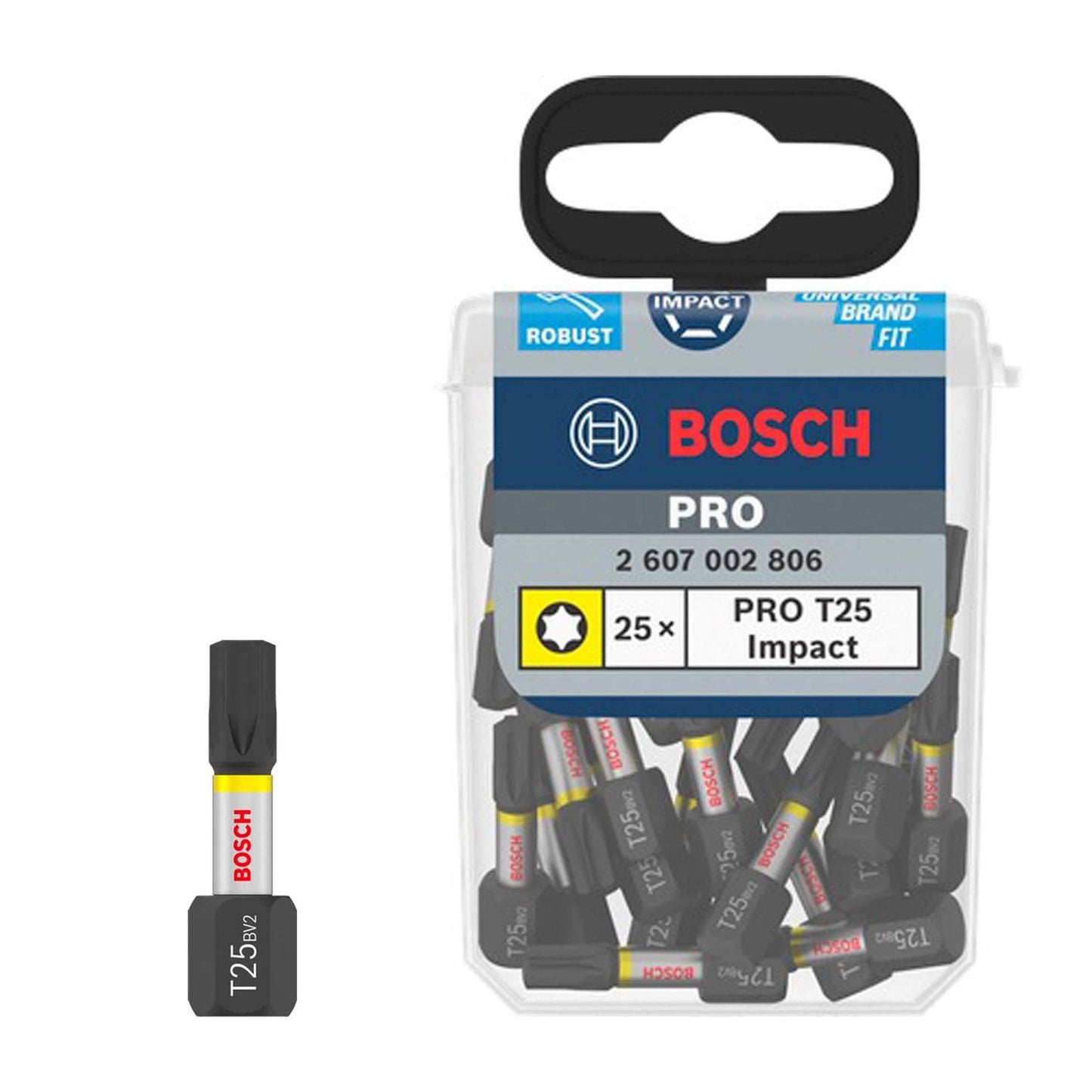 Puntas PRO Impact T25xmm 25 Pzas - Bosch - Herram.cl
