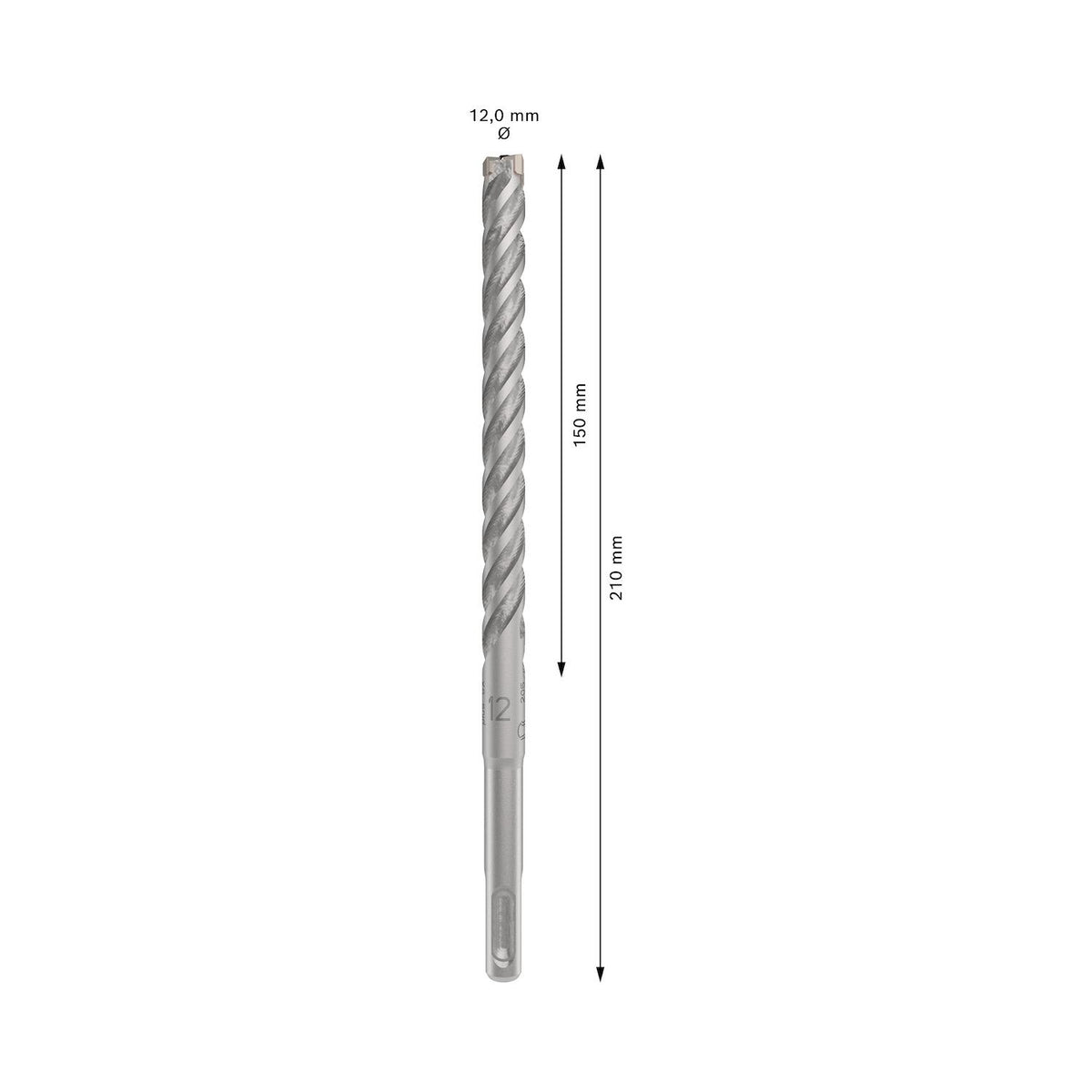 Broca Hormigón Bosch PRO SDS-Plus-5X 12x210mm 4 Filos - Herram.cl