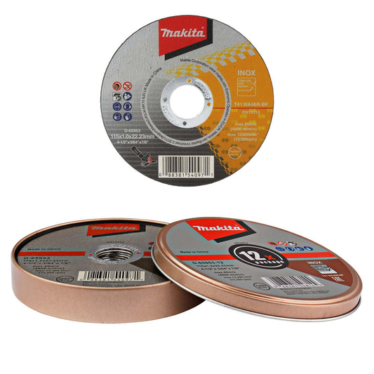 Pack 12 Discos De Corte Inox 4 - 12''x1,2 mm - Makita - Herram.cl