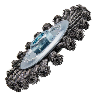 Grata Circular Plana Acero Trenzado 125x0,5mm / M14 - Makita - Herram.cl