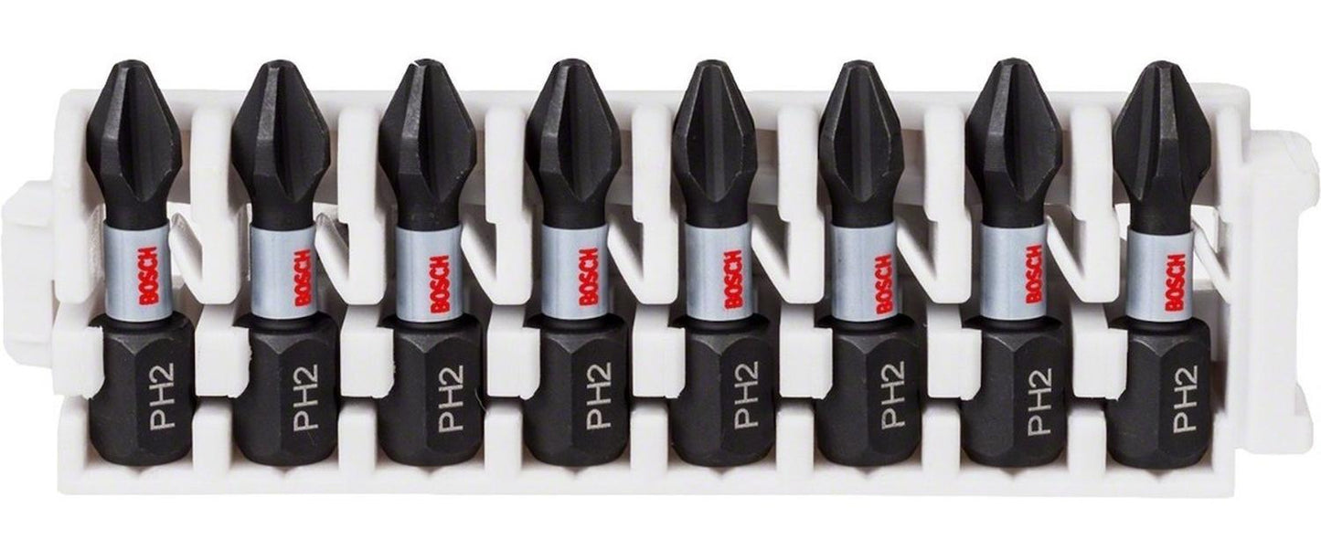 8 Puntas Ph2 X 25mm Impact Control Bosch 2608.522.324 - 000 - Herram.cl