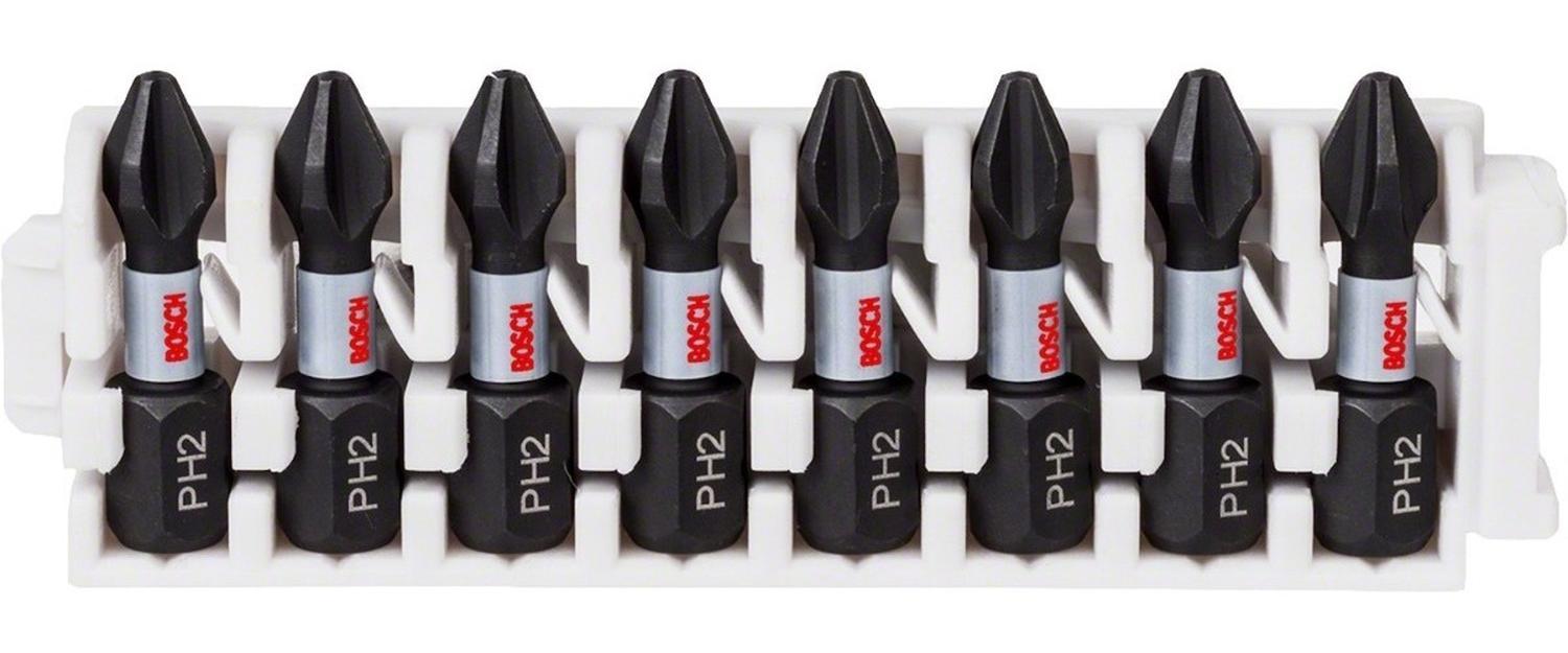 8 Puntas Ph2 X 25mm Impact Control Bosch 2608.522.324 - 000 - Herram.cl
