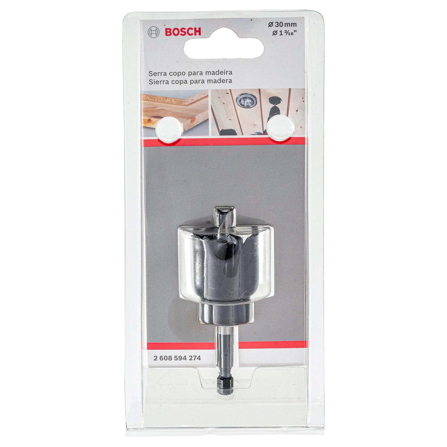 Sierra Copa Para Madera Con Adaptador 30mm (1 3/6'') Bosch - Herram.cl