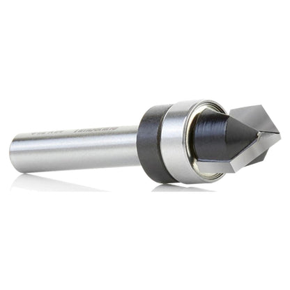 Fresa Ranura V Rodamiento 90° 1/2'' 1/4'' - Timberline - Herram.cl