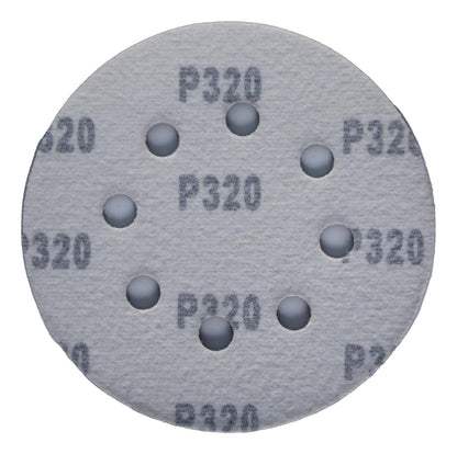 Pack 5 Discos De Lija Con Velcro 5'' (125mm) G320 - Nexxo - Herram.cl