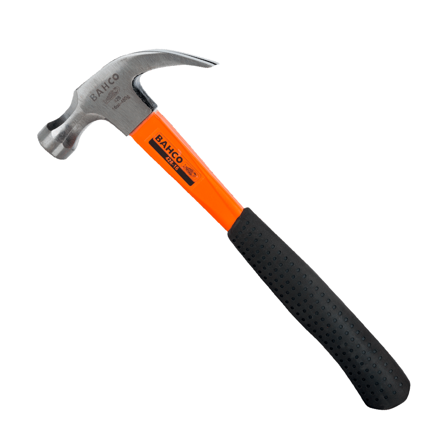 Martillo de Uña Mango de Fibra con Agarre Goma 16 Oz - Bahco - Herram.cl