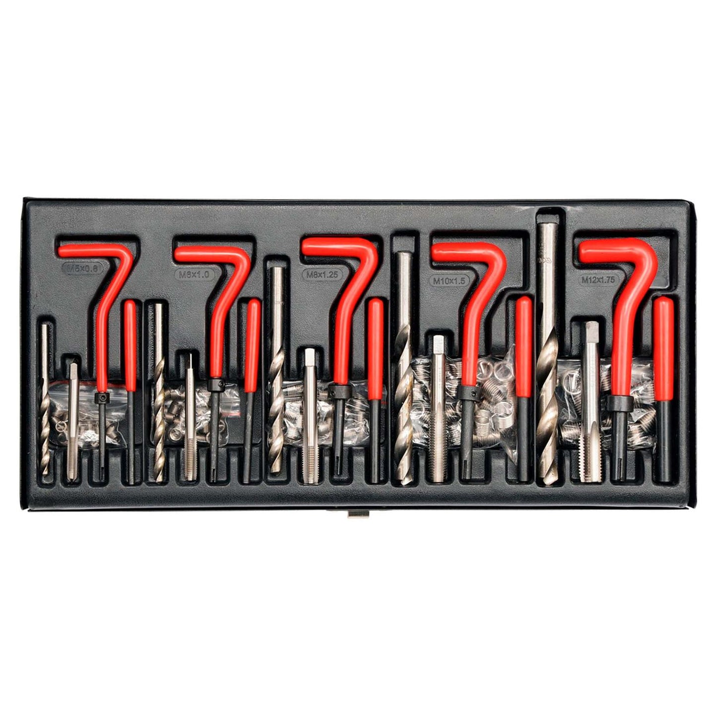 Kit De Reparación De Hilos M5 - M12 131 Pzas YT - 1763 - Yato - Herram.cl
