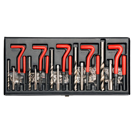 Kit De Reparación De Hilos M5 - M12 131 Pzas YT - 1763 - Yato - Herram.cl