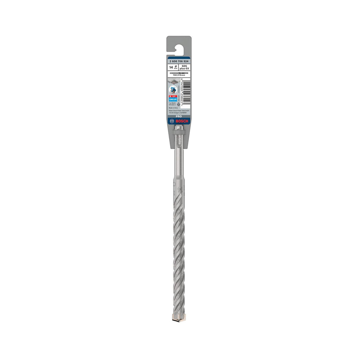 Broca Hormigón Bosch PRO SDS-Plus-5X 14x210mm 4 Filos - Herram.cl