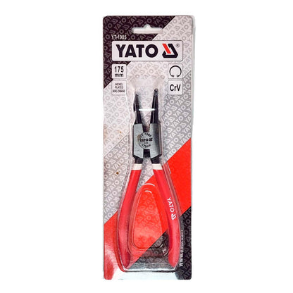 Alicate Anillo Seeger YATO YT-2141 Externo Curvo 175mm CrV - Herram.cl