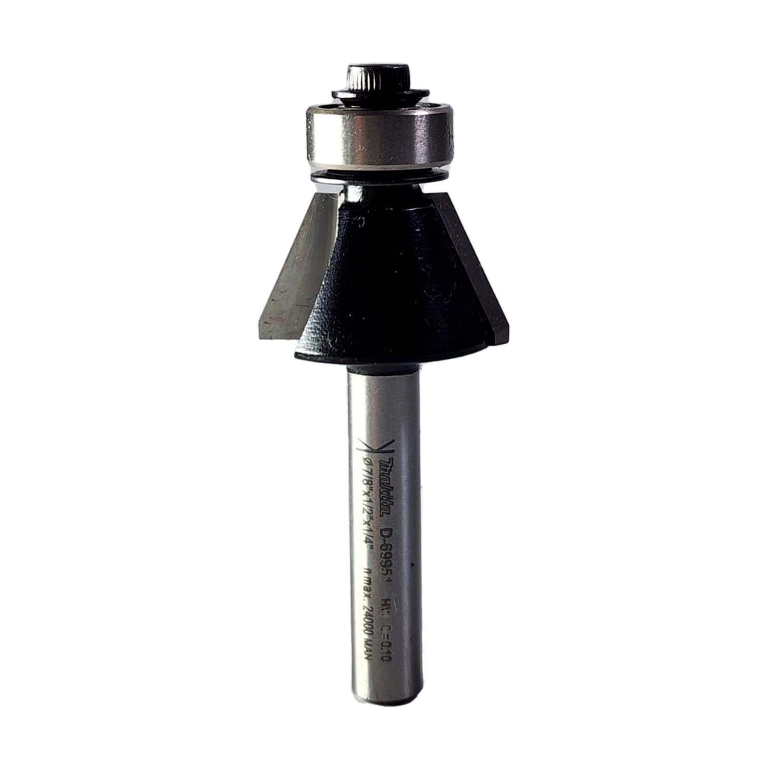 Fresa De Biselar C/Rod. 25°x7/8''x1/2'' Toma 1/4'' - Makita - Herram.cl
