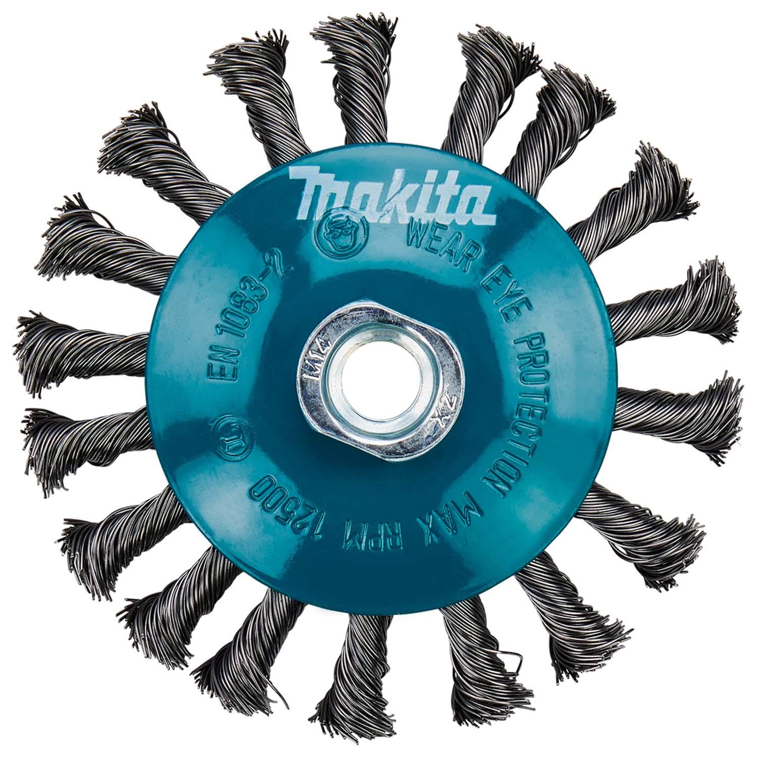 Grata Cónica Trenzada 115x0,5mm / M14 - Makita - Herram.cl