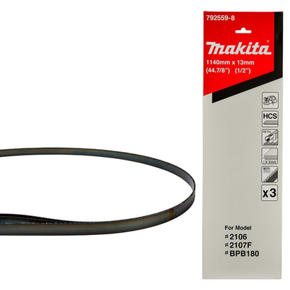 Hojas de Sierra Cinta HCS 1.140x13mm 18 TPI 3 Pzas - Makita - Herram.cl