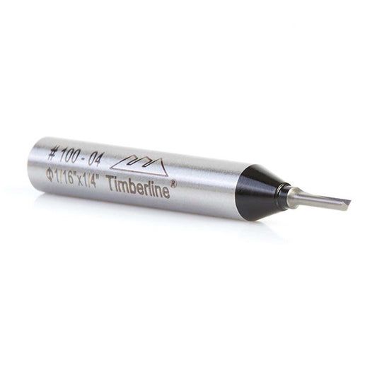 Fresa Recta 1 Filo 1/16''x3/16'' Toma 1/4'' - Timberline - Herram.cl