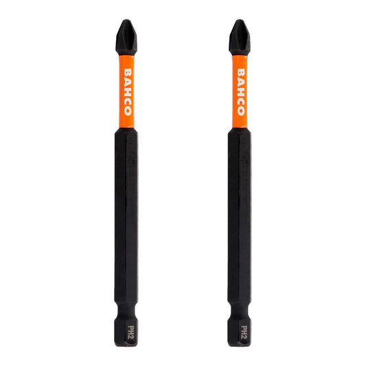 Puntas De Impacto De Torsión PH2x90mm 2 Pzas - Bahco - Herram.cl