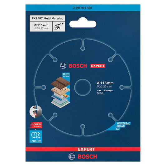 Disco Corte Bosch Expert Carbide Multi Material 115mm Amola - Herram.cl