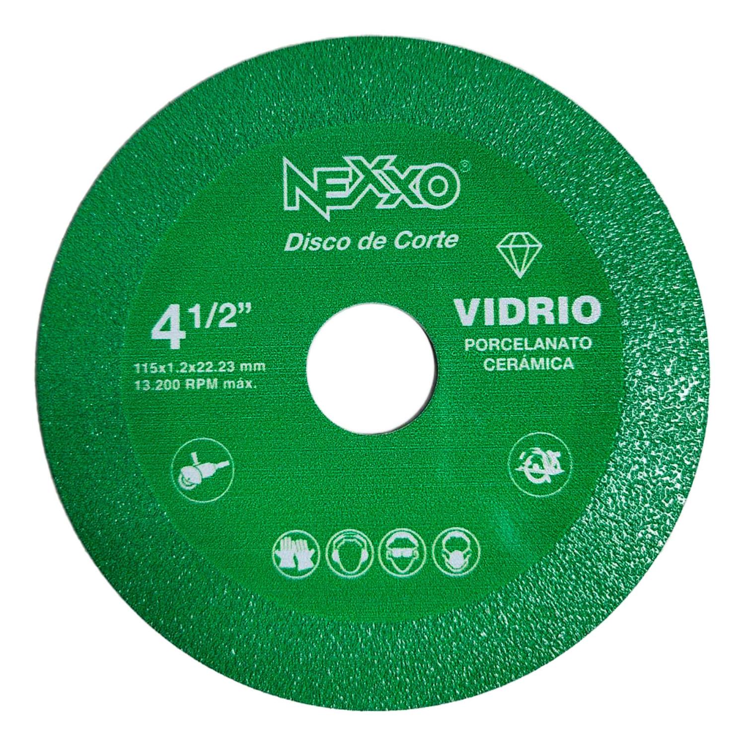 Disco Para Cortar Vidrio 4 - 1/2'' - Nexxo - Herram.cl
