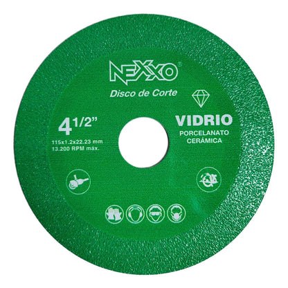 Disco Para Cortar Vidrio 4 - 1/2'' - Nexxo - Herram.cl