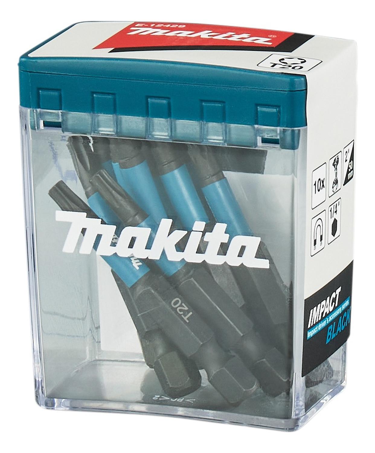 Pack 10 Puntas Impact Black T20x50mm - Makita - Herram.cl