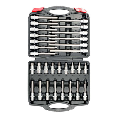 Juego Dados Con Punta Hexagonal 1/2'' 30 Pzas - Yato - Herram.cl