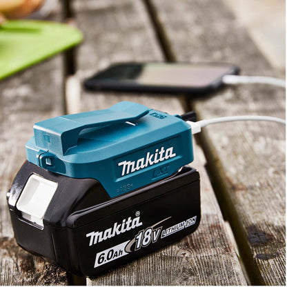 Adaptador USB Tipo A DC5 V 2 X 2.1 Ah Para Baterías LXT 18 V - Makita - Herram.cl