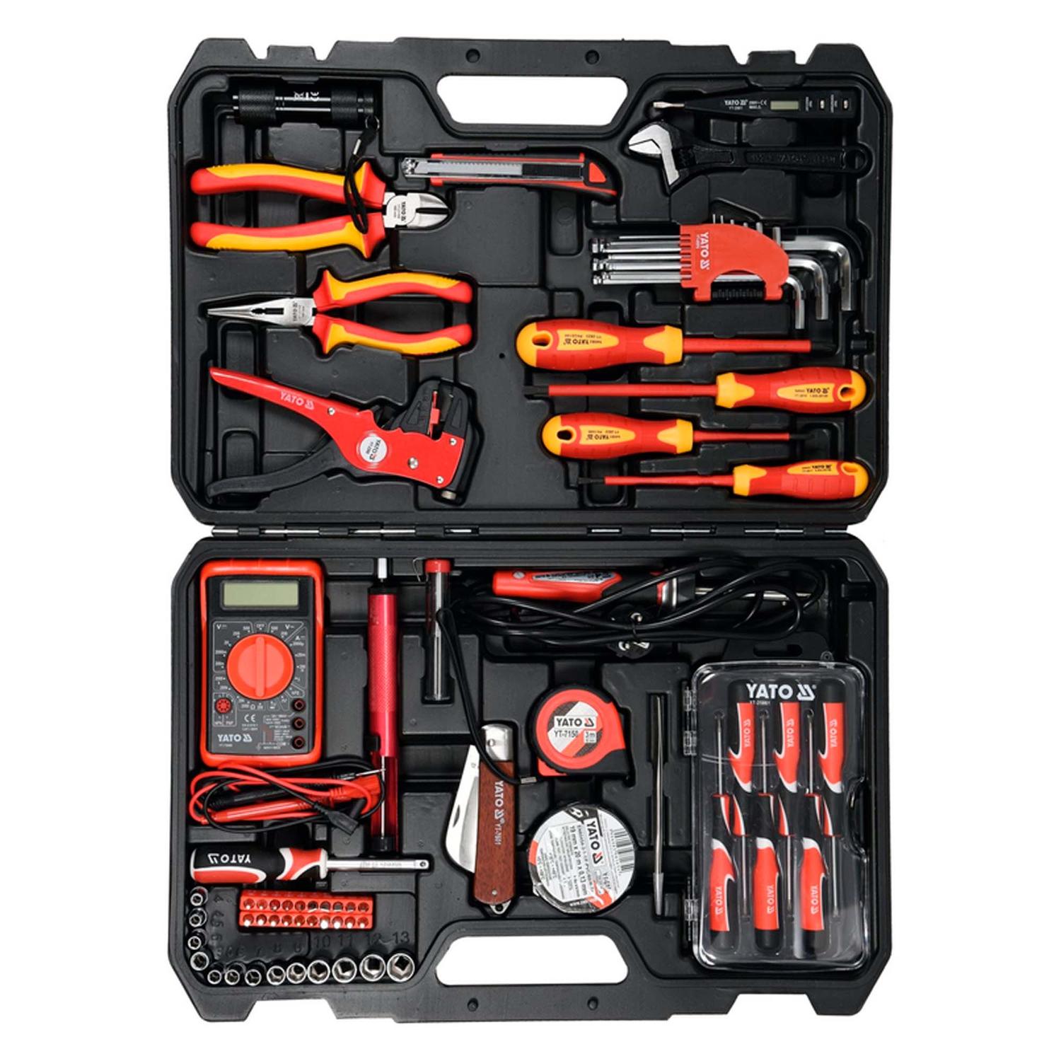 Juego De Herramienta De Electricista 68 Pzas - Yato - Herram.cl