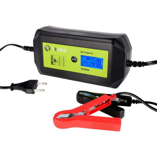 Cargador Mantenedor Irimo Dual 12V/24V Automático 10A/5A - Herram.cl