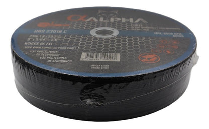 Pack 10 Discos De Corte Inox 9''x1,8x22,2mm - Alpha Pro - Herram.cl
