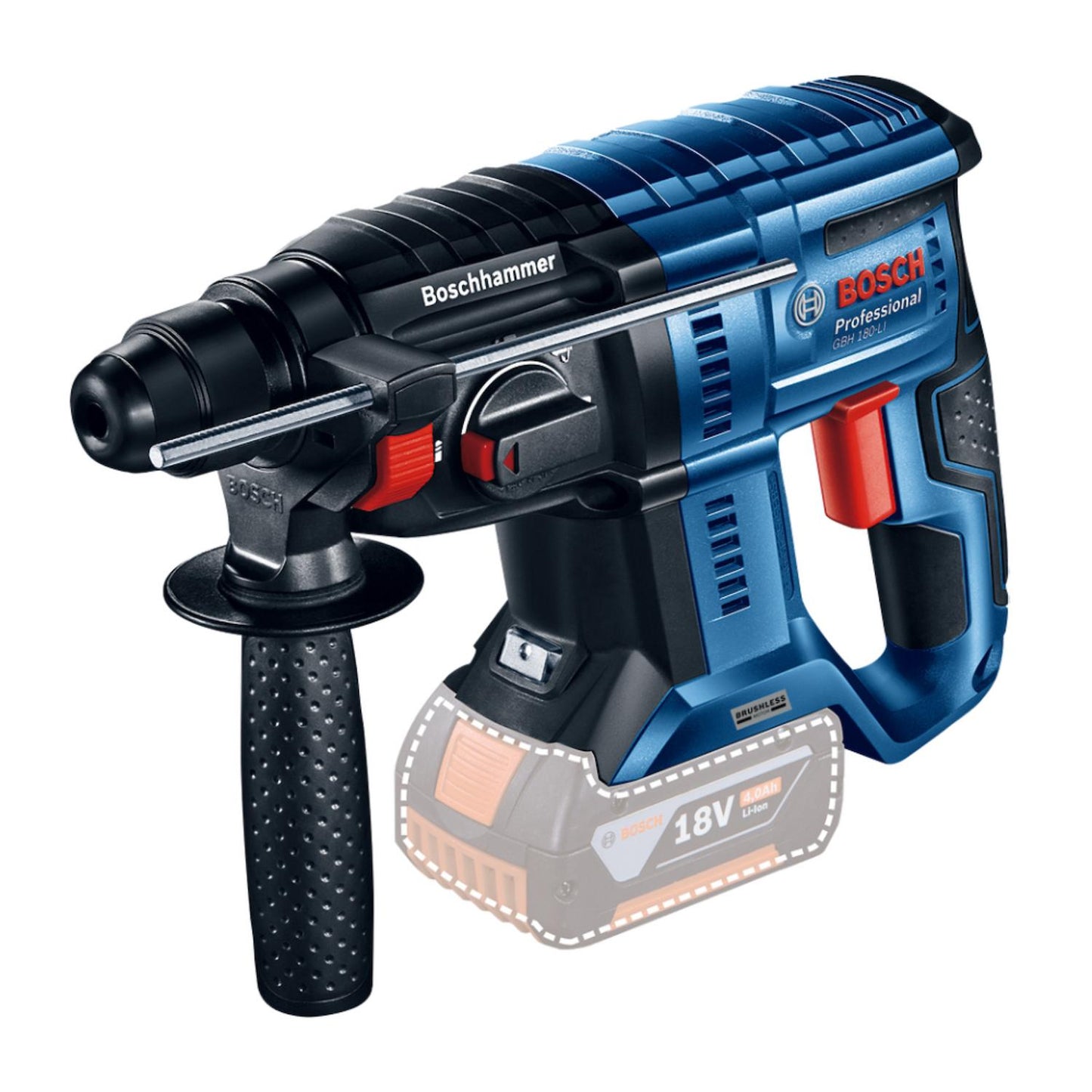Rotomartillo Inalámbrico Bosch GBH 180 - LI sin baterías - Herram.cl
