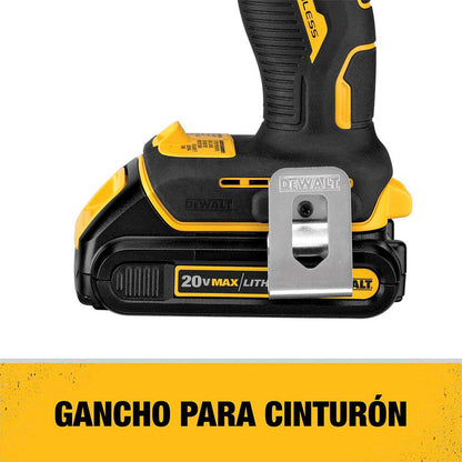 Taladro Percutor/Atornillador 20V Max. ATOMIC 13mm - DeWalt - Herram.cl
