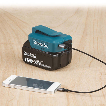 Adaptador USB Tipo A DC5 V 2 X 2.1 Ah Para Baterías LXT 18 V - Makita - Herram.cl