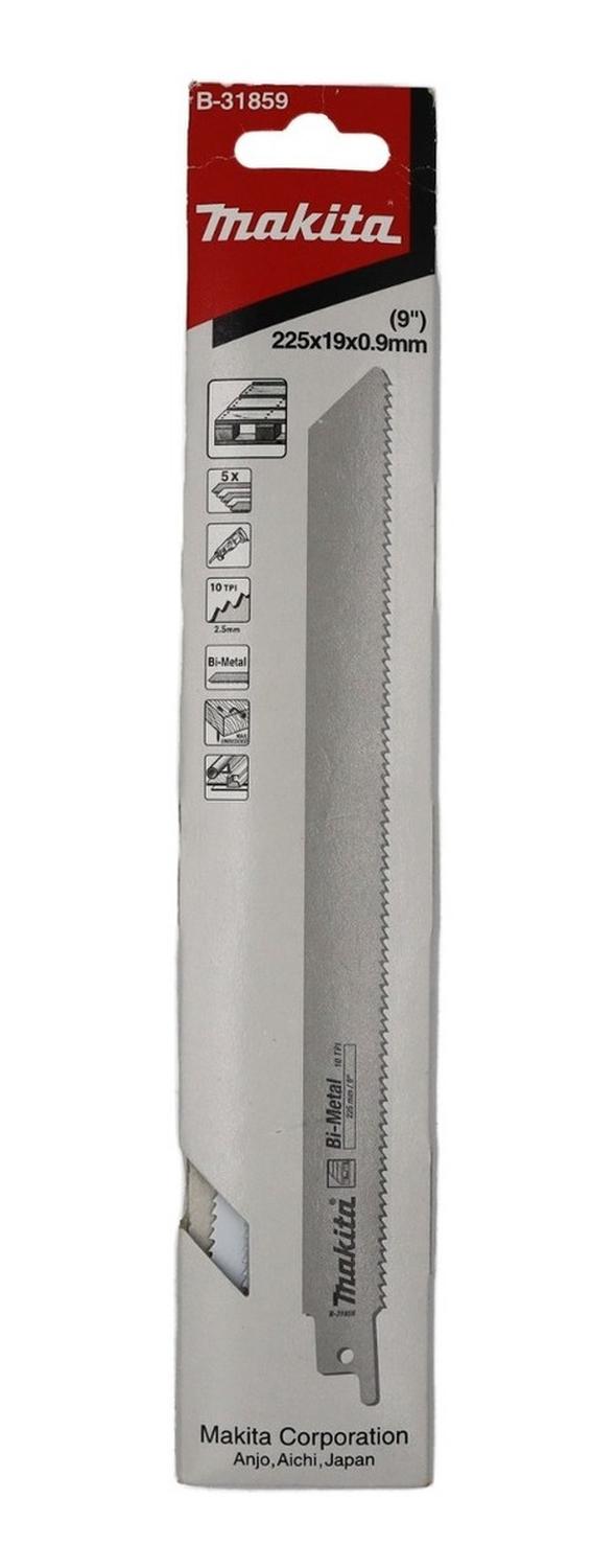5 Hojas Sierra Sable 225x19x0,9mm Bi - metal Makita B - 31859 - Herram.cl