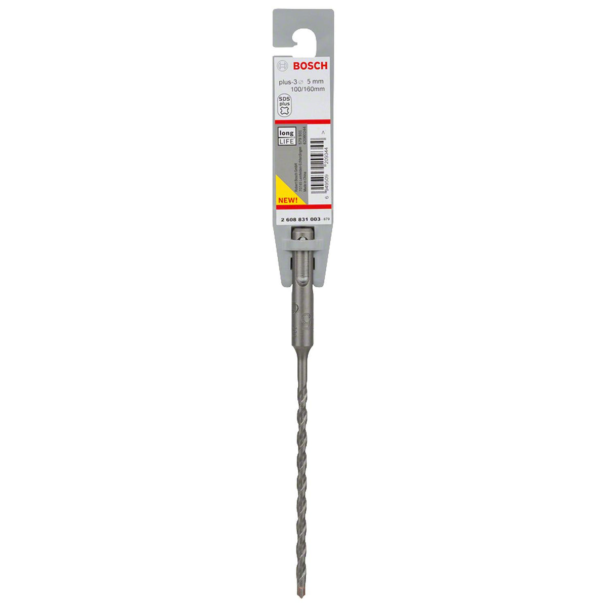 Broca Hormigón Bosch SDS-Plus-3 Ø 5x160mm - Herram.cl