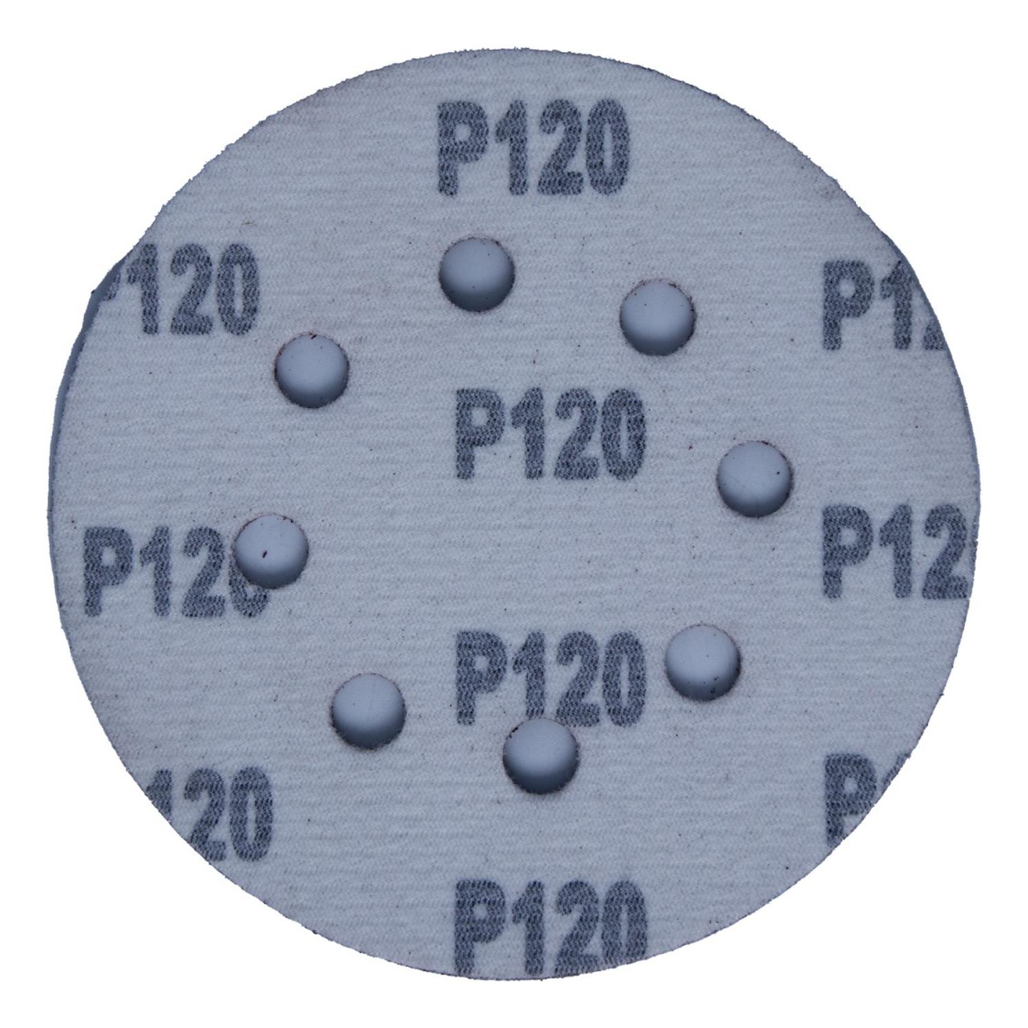 Pack 5 Discos De Lija Con Velcro 5'' (125mm) G120 - Nexxo - Herram.cl