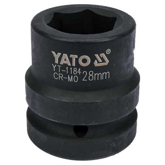 Dado de Impacto 1'' 28mm Yato YT-1184 Hexagonal CrMo Corto - Herram.cl