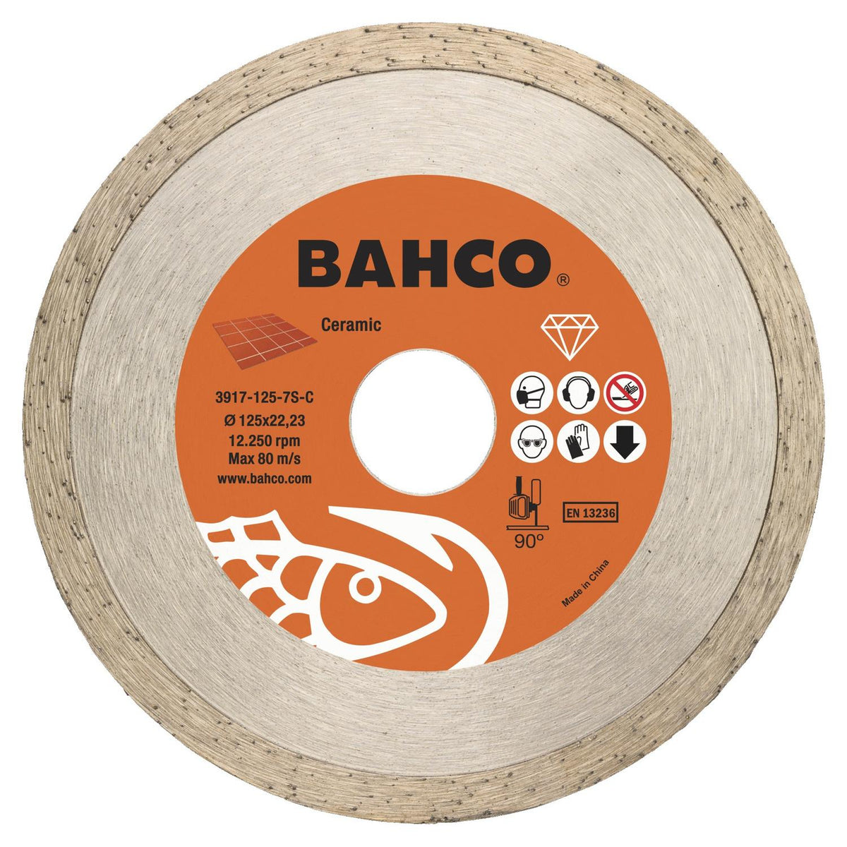 Disco Diamantado Cerámica 4-1/2'' Bahco 3917-115-7S-C - Herram.cl