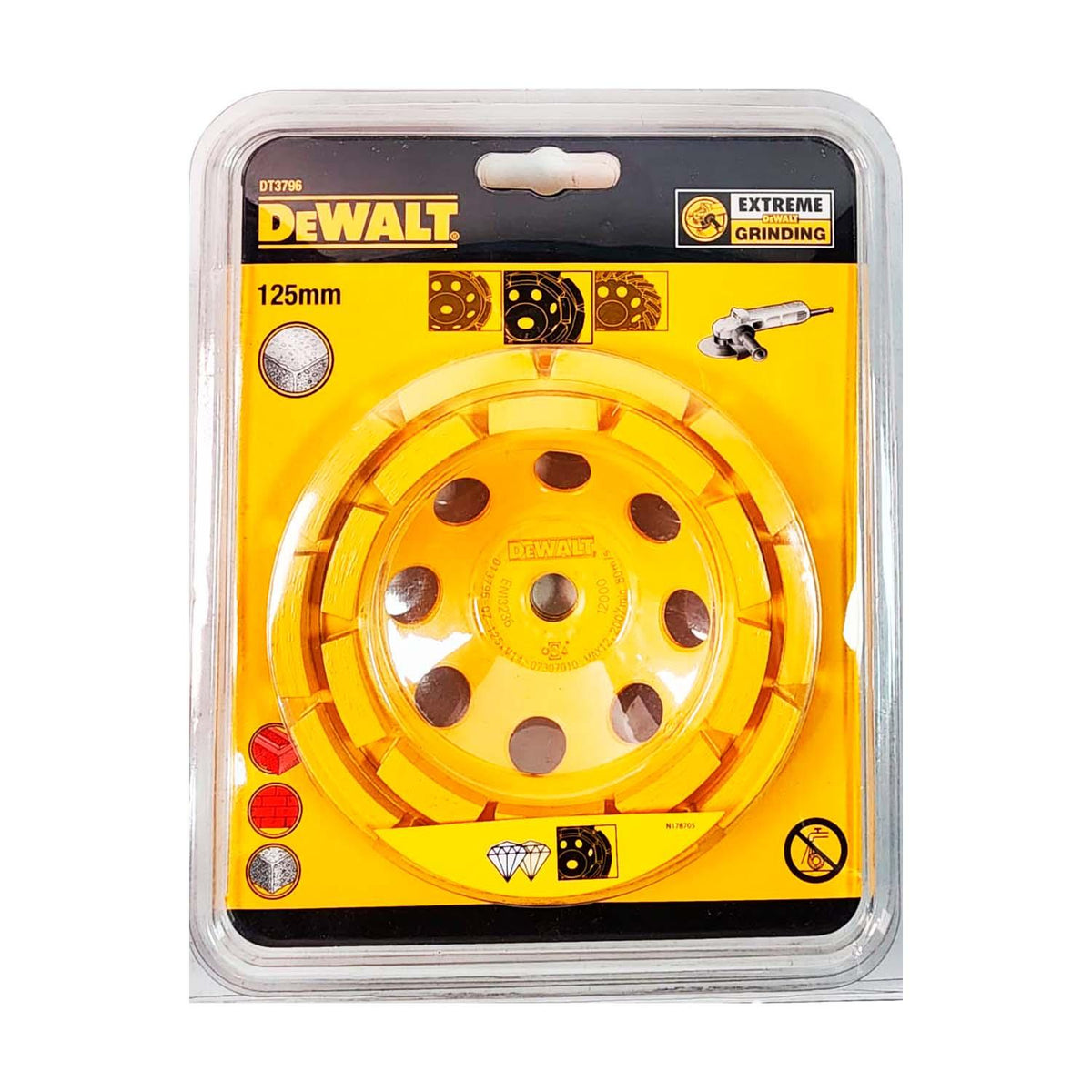 Copa Diamantada Doble Segmento 5''xM14 - DeWALT - Herram.cl