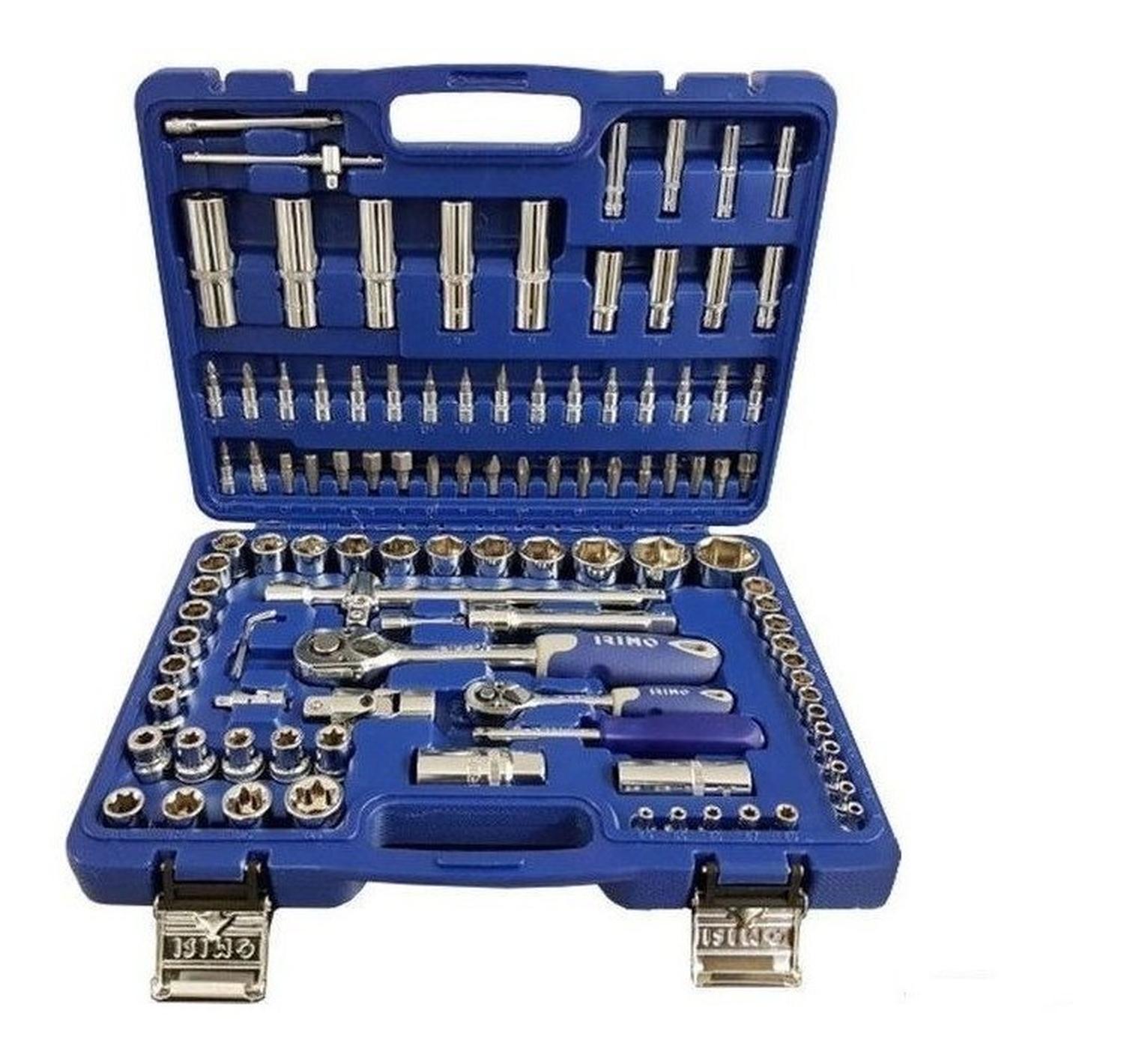 Juego De Dados Irimo De 1/4'' Y 1/2'' 109 Pzas. - 130 - 109 - 4 - Herram.cl