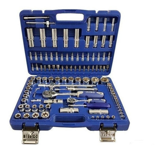 Juego De Dados Irimo De 1/4'' Y 1/2'' 109 Pzas. - 130 - 109 - 4 - Herram.cl